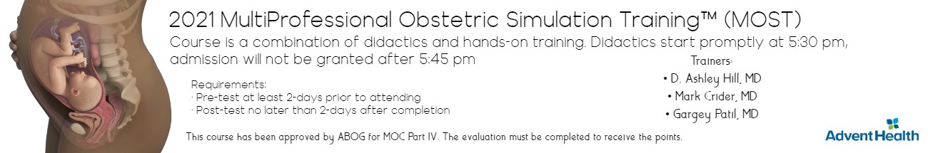2021 Multi-Obstetric Simulation Training (MOST™) - Apr 15 Banner